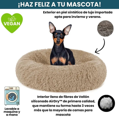 Cama Original Antiestrés Para Perros Mascotikos + Almohadita De Regalo