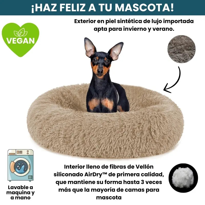 Cama Original Antiestrés Para Perros Mascotikos + Almohadita De Regalo
