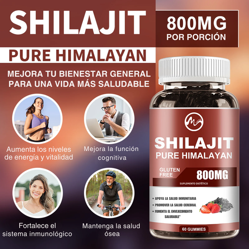 SHILAJIT GUMMIES - VITALIDAD NATURAL SIN LÍMITES EN SOLO UNA GOMITA