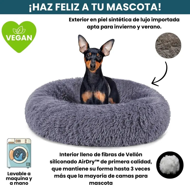 Cama Original Antiestrés Para Perros Mascotikos + Almohadita De Regalo