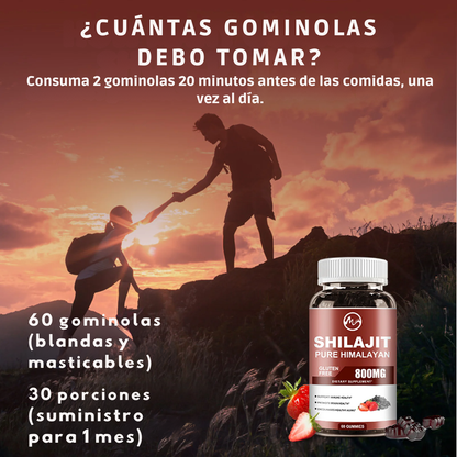 SHILAJIT GUMMIES - VITALIDAD NATURAL SIN LÍMITES EN SOLO UNA GOMITA