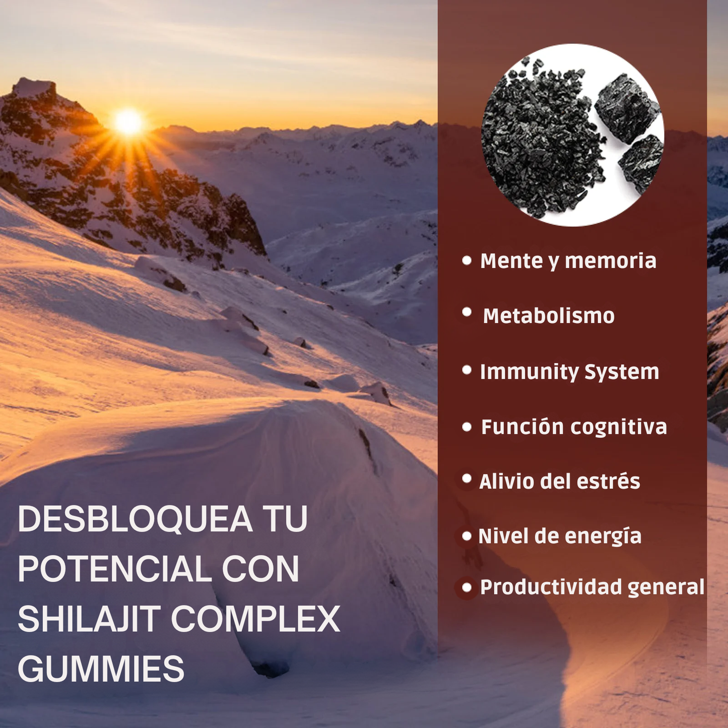 SHILAJIT GUMMIES - VITALIDAD NATURAL SIN LÍMITES EN SOLO UNA GOMITA